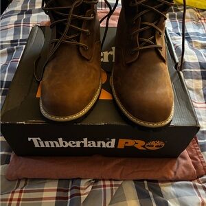 Timberland PRO Men's Dark Brown Leather Boots